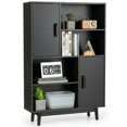 thumbnail image 3 of Canddidliike Sideboard Storage Cabinet with Door Shelf-Black, Tall Bookshelf, Book Shelves for Living Room, Home Office, Bedroom, Balcony, 3 of 9