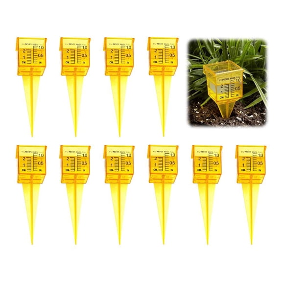 Rain/Sprinkler Gauge, 1.5" Sprinkler Rain Gauge with Wide Mouth, Plastic SprinklerGauge Outdoor Water Measuring Tool Lawn Water Gauges for Lawn, Yard, Garden