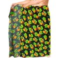 thumbnail image 2 of HAPPY BAY Men's Pareo Regular Holiday Sarong Long Beach Wrap One Size Sunflower, Tropical Parrot Summer Vacation Aloha, 2 of 5