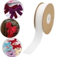 thumbnail image 1 of Cinta de terciopelo, cinta de floristería, cinta de terciopelo de una sola cara, rollo con carrete para envolver regalos, manualidades hechas a mano,, 1 of 8