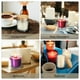 thumbnail image 5 of Juego de 3 frascos pequeños de vidrio con tapa: Envases transparentes para cosméticos - Frascos decorativos de vidrio para dulces, velas, mermelada y manualidades, 5 of 8
