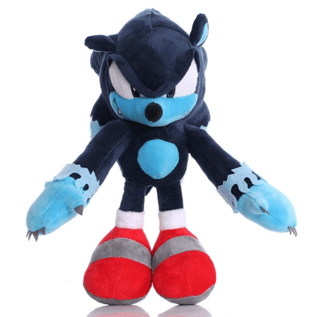 DSK Global Sonic the Warehog Plush Toy - Plush Toy for kids to adults, Sonic The Hedgehog Plush Toy 28 cm × 18 cm Soft Stuffed animal – Collectible Sonic Series Character for Fans & Room Decor