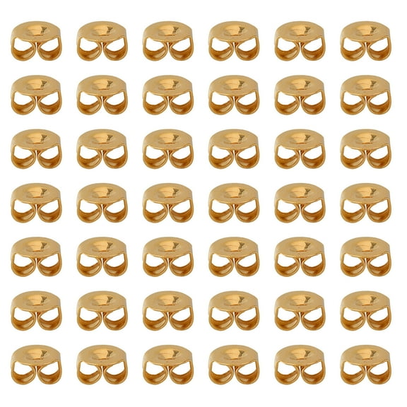 GOOHOCHY Golden Earring Backs for Safety and Style Made of Durable Stainless Steel 200 Pieces