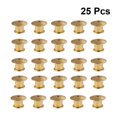thumbnail image 2 of 25PCS Metal Flat Locking Pin Backs Brooch Badge Accessories(Golden), 2 of 7