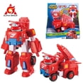thumbnail image 1 of Super Wings 7” Robots Set Transform Vehicle With 2” Deformation Action Figure Robot  Transforming Airplane Toy Kid Birthday Gift, 1 of 6