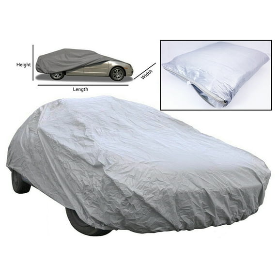 HEMOTON Universal Full Car Cover UV Protection Outdoor Indoor Breathable - Size XL