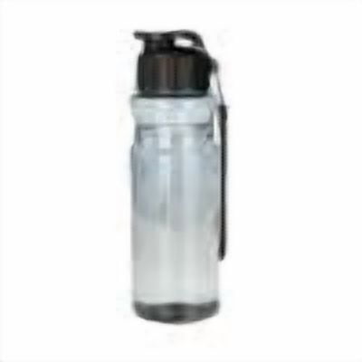 Lenkho Clear Sports Water Bottle with Portable Carry Lanyard, Lightweight Handheld Gym Water Jug, Leakproof Reusable Drinking Bottle for Fitness Workout, Outdoor Travel & Daily Use