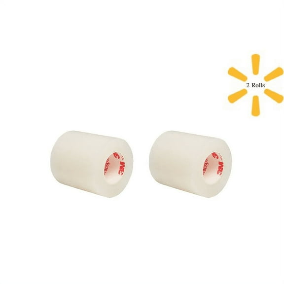 3M Medical Tape Transpore Porous Plastic 2 Inch X 10 Yard Transparent, 2 Rolls - 1527-2
