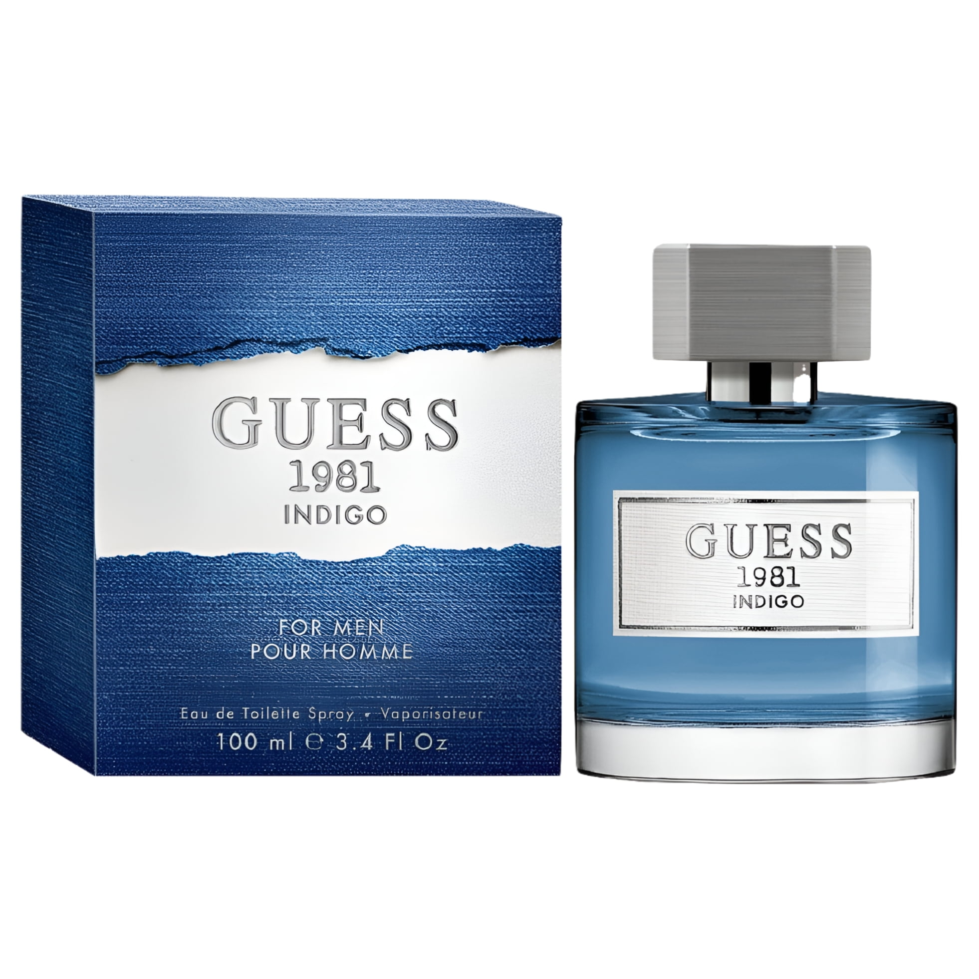GUESS 1981 INDIGO * Guess 3.4 oz / 100 ml Eau de Toilette Men Cologne Spray