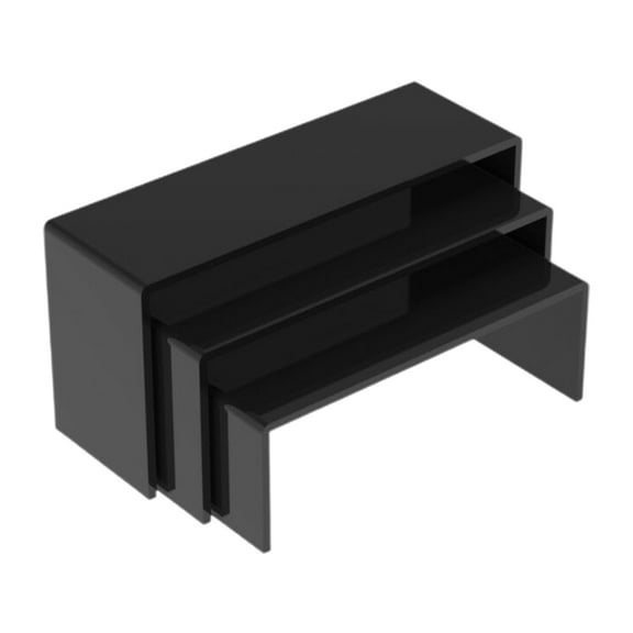 Necvior Acrylic Riser Shelf Showcase For Dessert Cupcake Shoes Figure Display