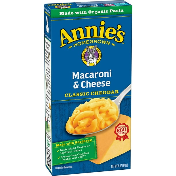 Annies Classic Mild Cheddar Macaroni & Cheese, 12 Boxes, 6oz (Pack of 12) Annies Classic Mild Cheddar Macaroni & Cheese, 12 Boxes, 6oz (Pack of 12)
