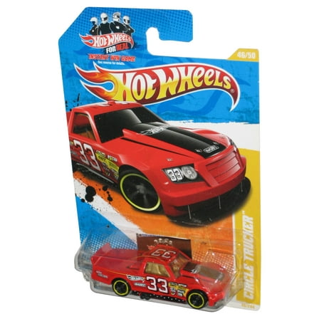 Hot Wheels 2011 New Models 46/50 Red Circle Trucker Toy Car 46/244