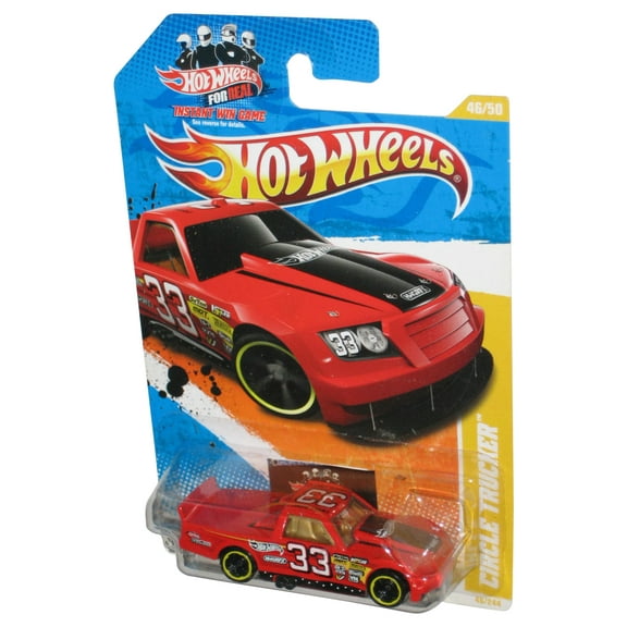 Hot Wheels 2011 New Models 46/50 Red Circle Trucker Toy Car 46/244
