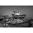 thumbnail image 3 of Fossey, George 24x17 Black Modern Framed Museum Art Print Titled - BOAT IN BLACK AND WHITE II, 3 of 5