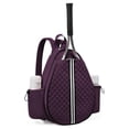 thumbnail image 1 of relayinert Durable Badminton Bag For Long-lasting Performance Adjustable ABS Tennis Racket Bag Tennis Bag purples, 1 of 6