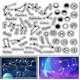 thumbnail image 1 of Sellos transparentes de silicona PVC con diseño de fases lunares tamaño A5 (8,3 x 5,8 pulgadas) para decoración de álbumes de recortes, mapas planetarios y constelaciones., 1 of 9