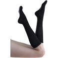 thumbnail image 3 of Yacht & Smith 6 Pairs of Cotton Womens Knee High Socks, Flat Knit, Solid Colors, Black, 3 of 6