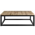 thumbnail image 3 of Modway Attune 44" Table Basse Carrée en Bois de Couleur Marron, 3 of 4