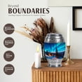 thumbnail image 3 of JAGASY Northern Lights Mini Urn for Ashes Adult Male, Blue Keepsake Small Urns for Human Ashes, Snowy Mountain Decorative Urns for Friends, Starry Sky Cremation Urn for Boy & Girl, (3 Inch), 3 of 7