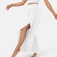 thumbnail image 4 of Pantalones Pantalones de playa para mujer Pantalones de verano de estilo casual Traje diario de ajuste holgado (Blanco M) Ygjytge Blanco T M para Mujer, 4 of 7