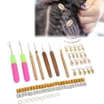 thumbnail image 2 of Fugacal Anillos para el cabello Anillos para trenzas para el cabello Aguja para rastas Gancho de ganchillo Herramientas para el cabello Aguja para rastas Gancho de ganchillo Fugacal No se aplica, 2 of 6