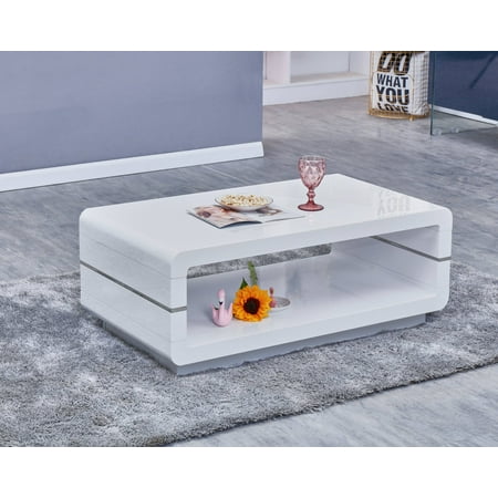 High Gloss Finish Coffee Table (CT41) (Best Finish For Pine Table)