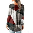 thumbnail image 4 of Blusa Informal Elegante Para Mujer, Camisas de Manga Larga Con Estampado de Otoño, Cuello Redondo, Botón Fruncido Odeerbi ODB169250, 4 of 6