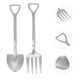 thumbnail image 3 of Juego de tenedor cuchara de acero inoxidable, cuchara para comer, tenedor, vajilla de cocina para el hogar, 2 uds., 3 of 7
