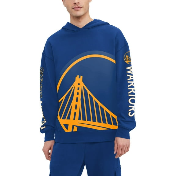 Men's Tommy Jeans Royal Golden State Warriors Kenny-Pullover Hoodie