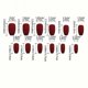 thumbnail image 4 of 24 Pcs Colorful Press on Nails Medium Coffin Fake Nails Black False Nails with, 4 of 5