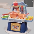 thumbnail image 2 of Mini Cuisine de Jeu avec Lumières et Sons Réalistes, Jouet de Cuisine Factice avec 26 Accessoires, Cadeau Interactif de Jeu de Rôle pour les 2 Ans et Plus, 2 of 7
