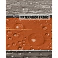 thumbnail image 5 of Pack of 2 Outdoor Pillow Covers, Rustic Farm Wood Orange Grey Brown Waterproof Square Throw Pillowcase Cushion Decorative Pillow Covers for Couch Patio Tent, 16x16 in, 5 of 6