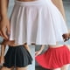 thumbnail image 4 of ALSLIAO - Minifalda plisada para mujer, lencería sexy de corte A, transparente, color blanco, talla S, 4 of 7