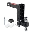 thumbnail image 2 of Adjustable Trailer Hitch Ball Mount Fits 2-Inch Receiver, 2'' & 2-5/16'' Dual Balls 12000lbs/8000LBS, 6" Drop/ 6" Rise Drop Hitc ,Dependable Strength, 2 of 6