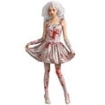 thumbnail image 5 of Disfraz de Halloween para fiesta de adultos, falda tutú con tirantes, personalizada, color gris, fantasma, novia, fiesta nocturna, fiesta de graduación, 5 of 5