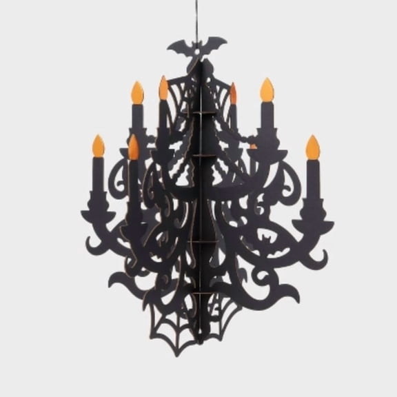 Halloween Haunted House Hanging Paper Chandelier - Spritz