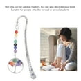 thumbnail image 3 of Chakra  Bookmark,Colorful  Bead Decor Bookmark Delicate Surfaces Beading Bookmarks Antique Copper Metal Book Mark For Student Or Teacher, 3 of 8