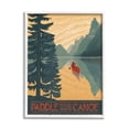 thumbnail image 5 of Paddle Your Own Canoe Phrase Mountain Lake Adventure White Framed Giclee Art, 11 x 14, Made In USA, 5 of 5