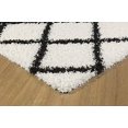 thumbnail image 4 of L Baiet BW418W46 Halle Shag Rug, White - 4 x 6 ft., 4 of 5