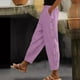 thumbnail image 1 of WILLBEST Pantalones Casuales para Mujer, con Botones, Cintura Alta, Pierna Ancha, Elásticos, con Cordón, Cómodos, Rectos, Largos, con Bolsillos. XXXL, 1 of 3