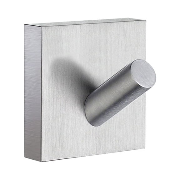 House Sngl Towel Hook Brushed Chrome