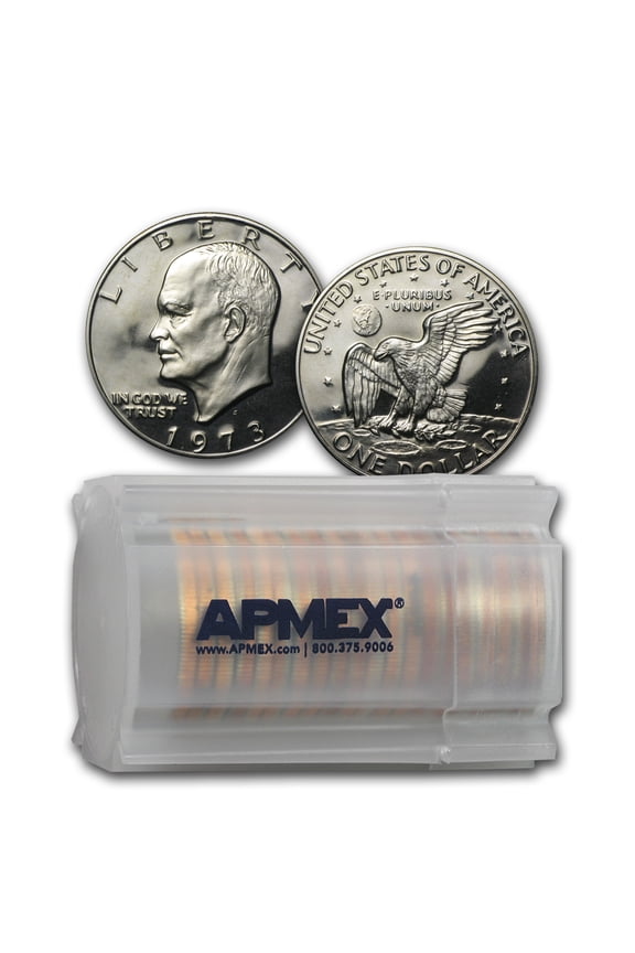 1973-S Clad Eisenhower Dollar 20-Coin Roll Gem Proof