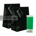 thumbnail image 2 of JAM Gift Bag Assortment, 2 Black Bags & Green Tissue Paper, 3/Pack, 2 of 5