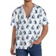 thumbnail image 1 of Fotbe Skiing Penguin Funny Camisa Estampada de Manga Corta para Hombre, Casual de Verano, Estilo Playero, Sin Arrugas-X-Large, 1 of 5