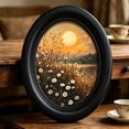 thumbnail image 6 of BBilaBu Oval Picture Frames,Wooden Wall Hanging Picture Frames,for Home Office Wall Decor, 6 of 7