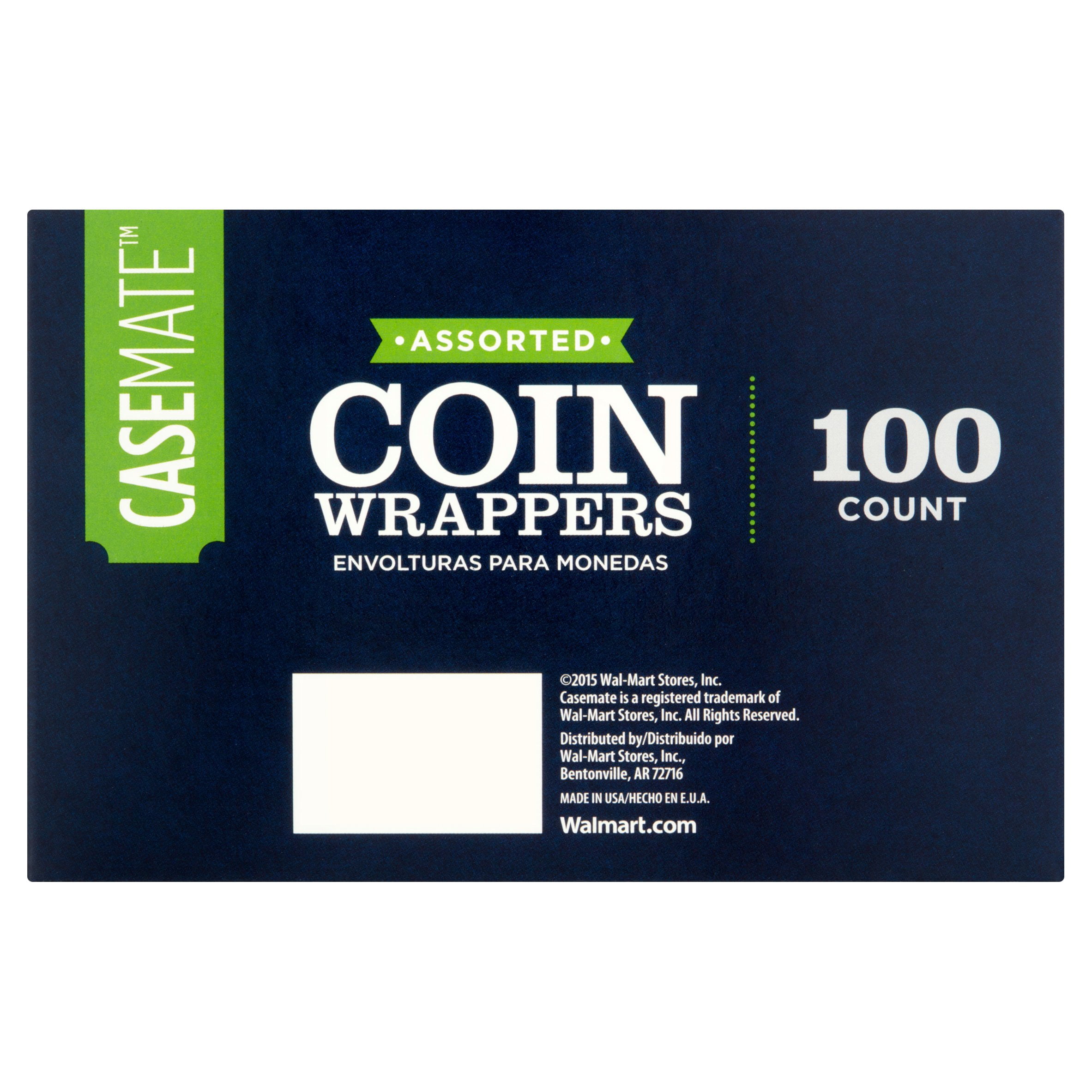Casemate Assorted Coin Wrappers, 100 count