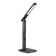 thumbnail image 2 of Lámpara de escritorio LED con cargador inalámbrico de 5 W, puerto de carga USB de 10,5 W, pantalla regulable y despertador, 3 colores de luz, 5 niveles de brillo, control táctil, color negro., 2 of 5