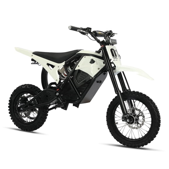 Electric Dirt Bike For Teens And Adult 2000w Motor 48v 20ah Battery Electric Motorcycle Max 36mph Hydraulic Brakes 14"/12" Fat Tire For All Terrains