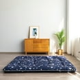 Japanese Floor Mattress Futon Mattress Floral Design Sleeping Mat Twin
