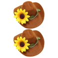 thumbnail image 4 of 2pcs Wine Bottle Hat Decors Party Stylish Wine Bottle Cowboy Hat Ornaments, 4 of 4